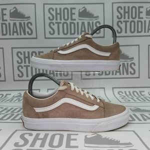 VANS OLD SKOOL SCOTCHGARD BEIGE SKATEBOARD SHOES SIZE 7 WOMEN 721356